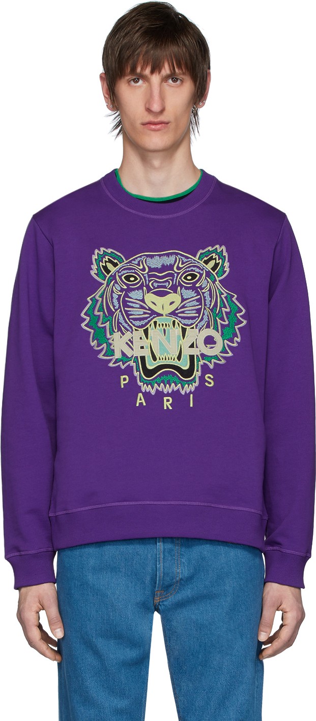 KENZO Purple Tiger Sweatshirt