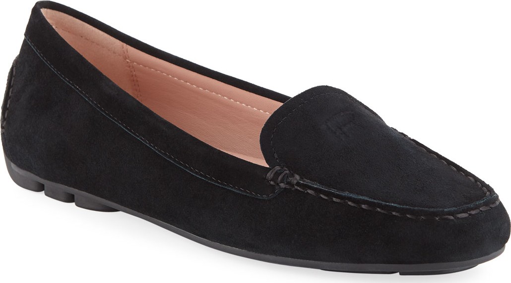 Taryn Rose Kacey Water-Resistant Suede Loafers