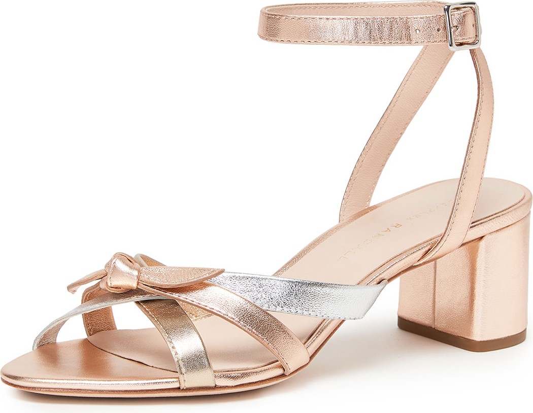 Loeffler Randall Anny Delicate Strappy Metallic Leather Sandals