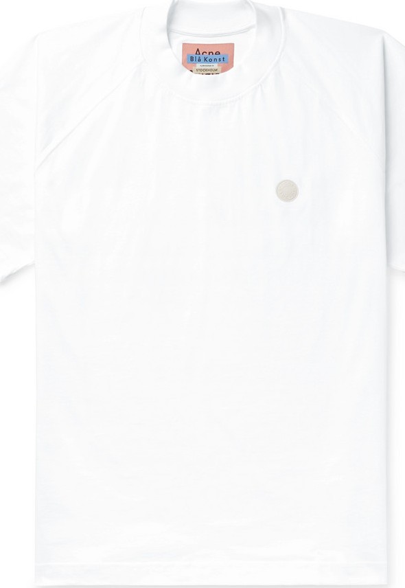 Acne Studios Bassetty Uni Oversized Logo-Appliquéd Cotton-Jersey T-Shirt