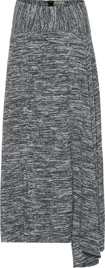 Bottega Veneta Ribbed cotton knit skirt