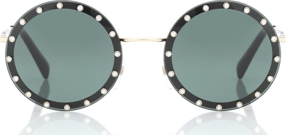 Valentino Embellished round sunglasses
