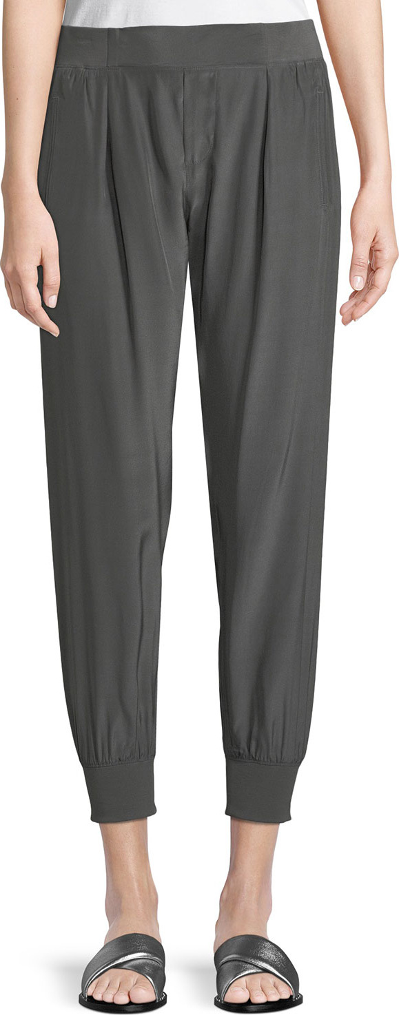 ATM Anthony Thomas Melillo Cropped Pants W/ Elastic Cuffs