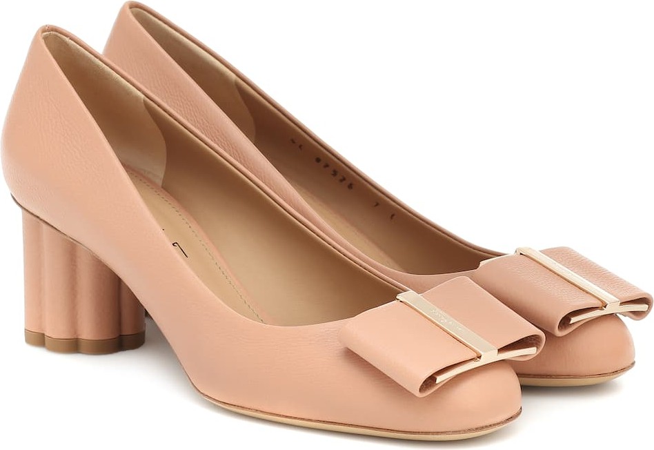 Salvatore Ferragamo Capua 55 leather pumps