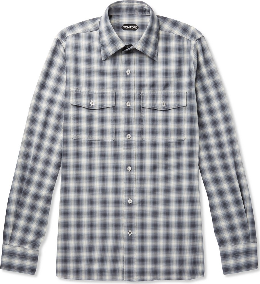 TOM FORD Checked Cotton Shirt
