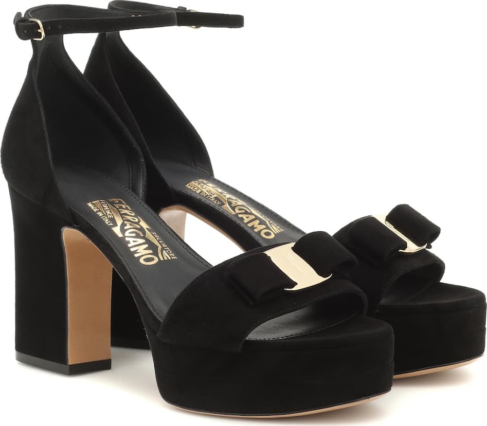 Salvatore Ferragamo Eclipse suede sandals