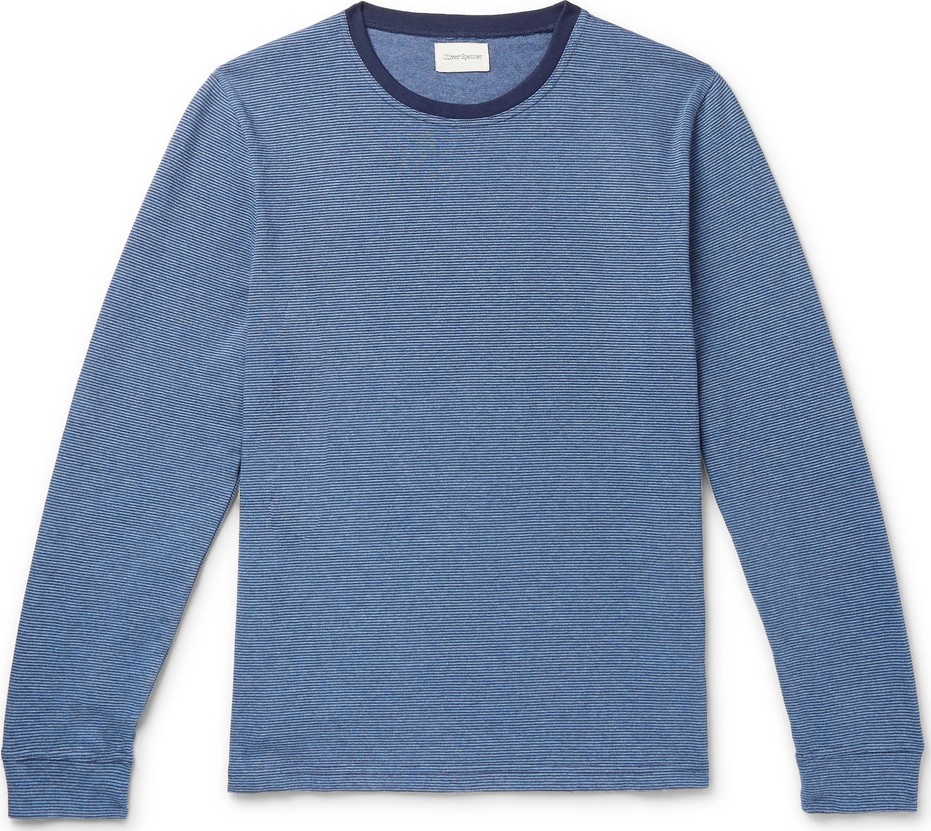 Oliver Spencer Serra Striped Organic Cotton-Jersey T-Shirt