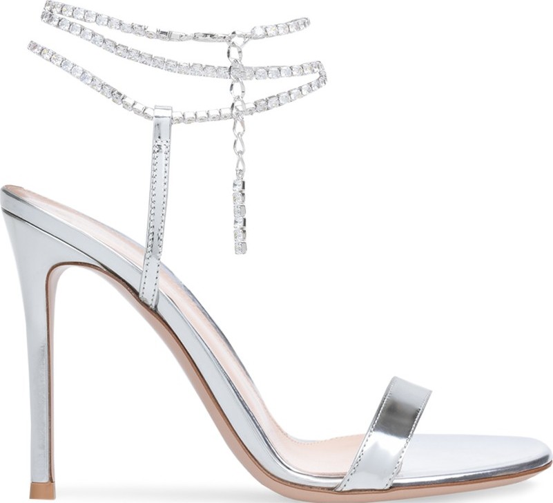 Gianvito Rossi Serena Crystal Ankle Sandal
