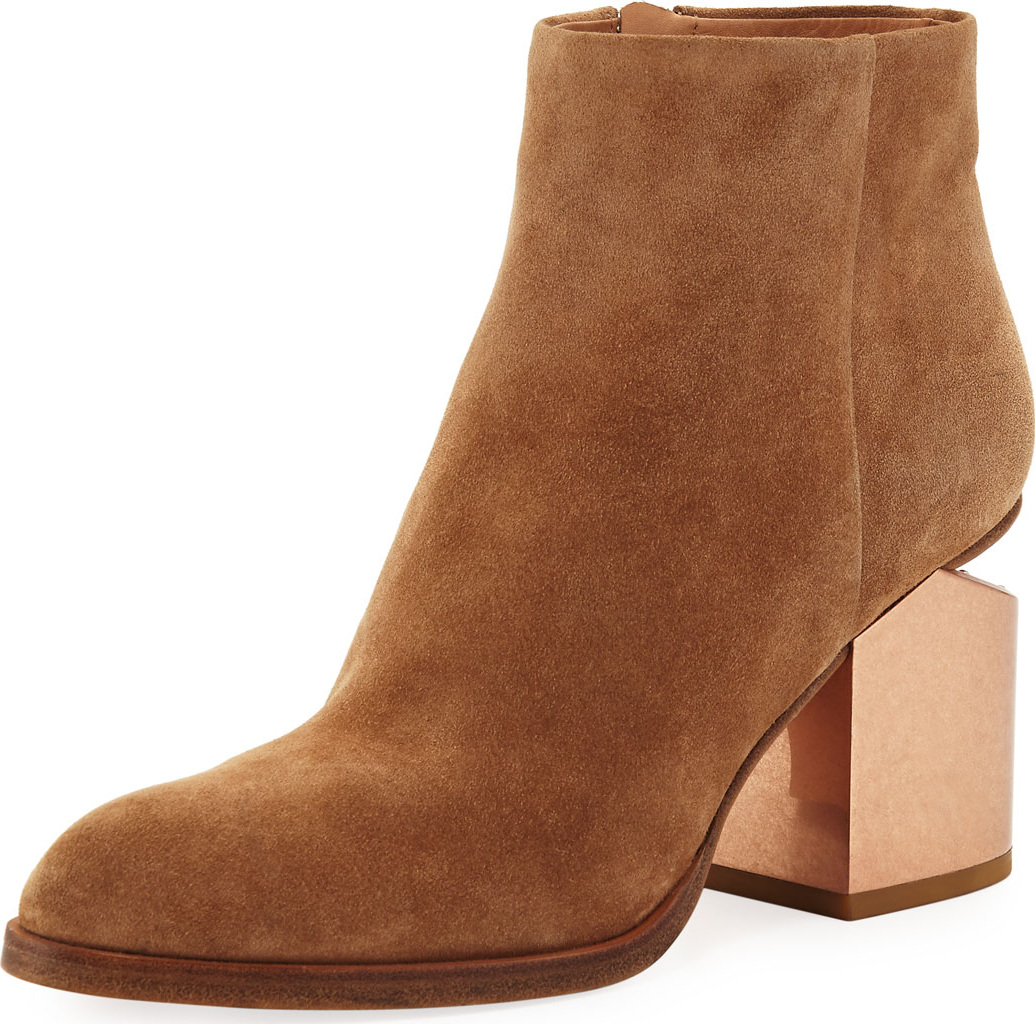 Alexander Wang Gabi Signature Heel Suede Bootie
