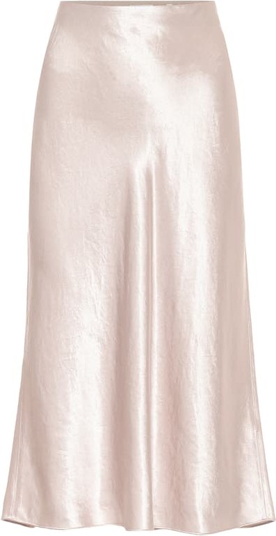 Vince Satin midi skirt