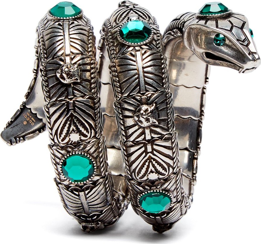 Gucci Winding Snake sterling-silver cuff
