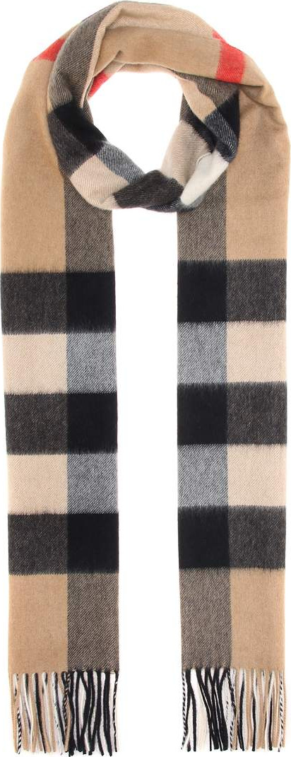 Burberry London England Check cashmere scarf