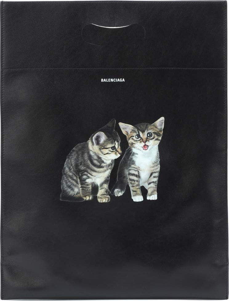 Balenciaga Kitten S leather shopper