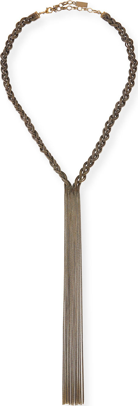 Auden Cordelia Braided Fringe Necklace