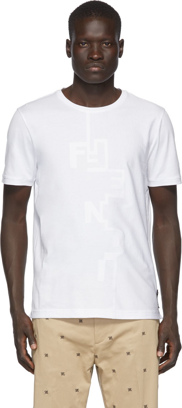 Fendi White Destruction T-Shirt