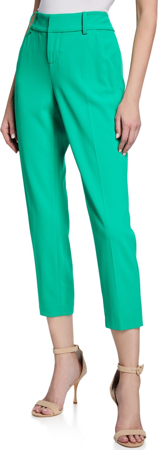 Alice + Olivia Stacey Slim Straight-Leg Trousers