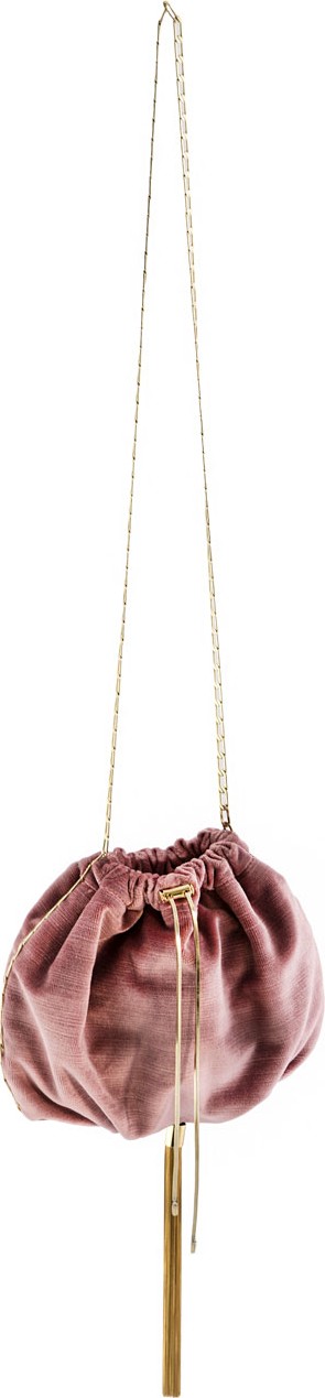 Rosantica Fatale Small Velvet Drawstring Clutch Bag