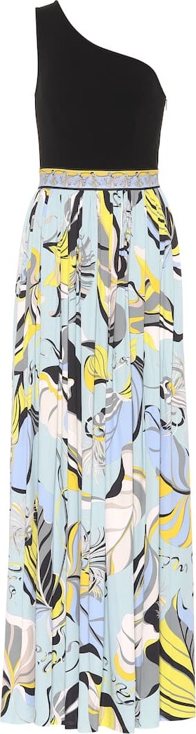 Emilio Pucci Printed jersey maxi dress