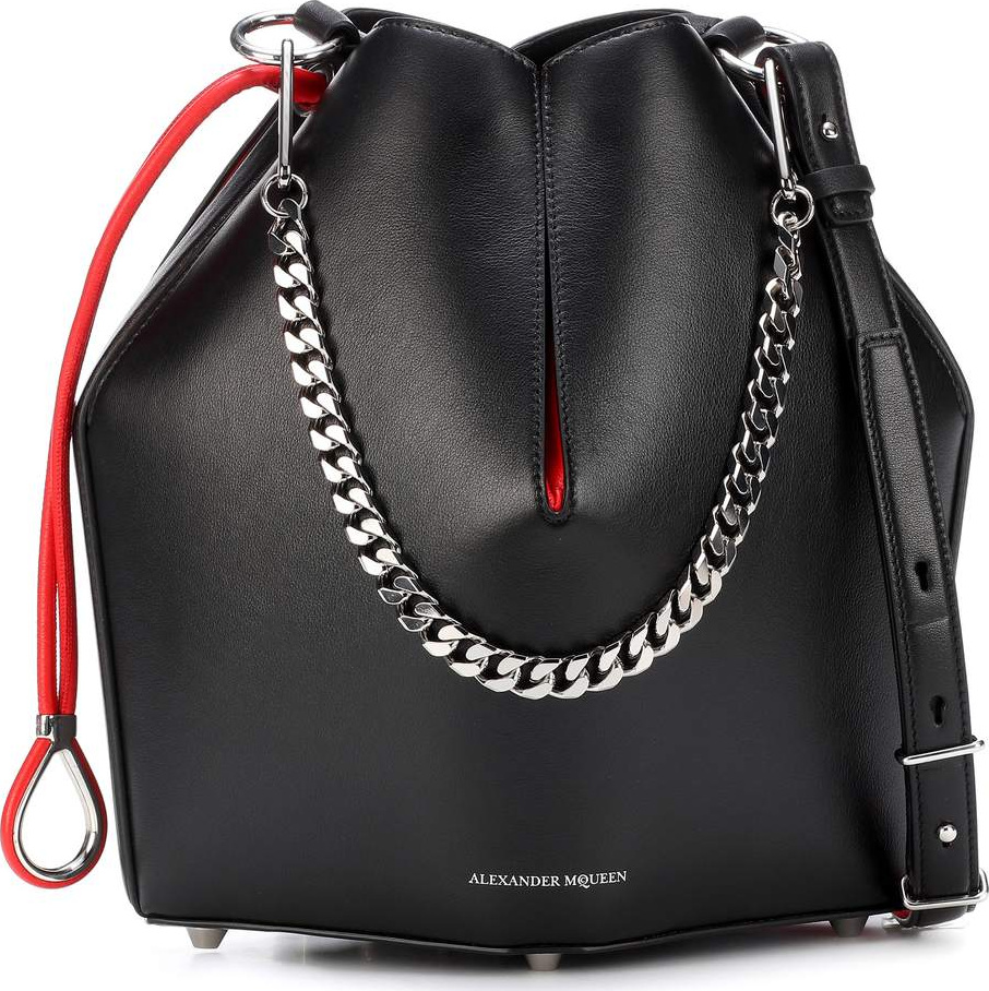 Alexander McQueen Leather bucket bag