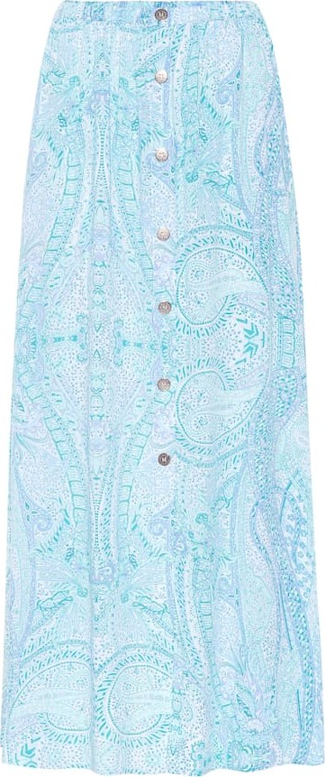 Melissa Odabash Daisy paisley-printed maxi skirt