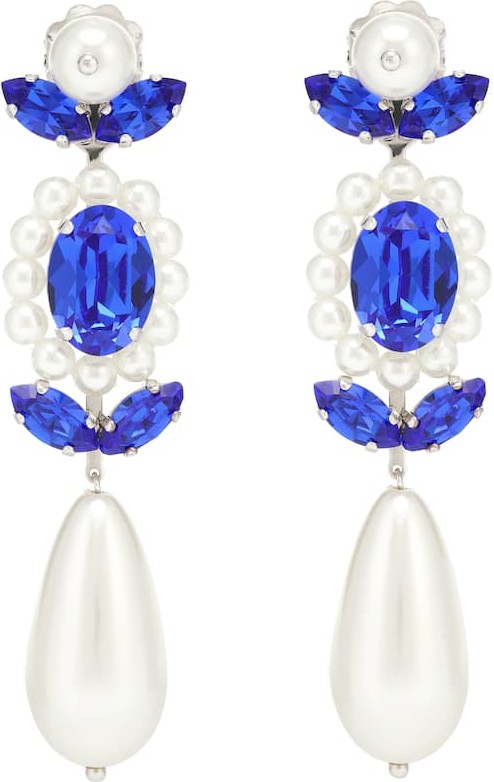 Simone Rocha Embellished drop earrings