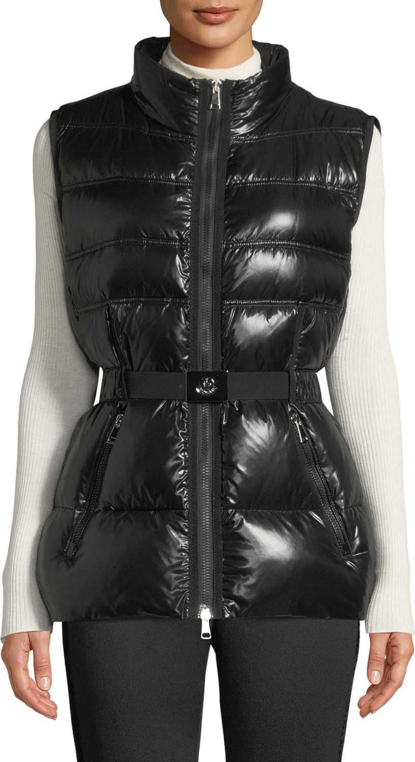 Moncler Aigrette Belted Puffer Vest
