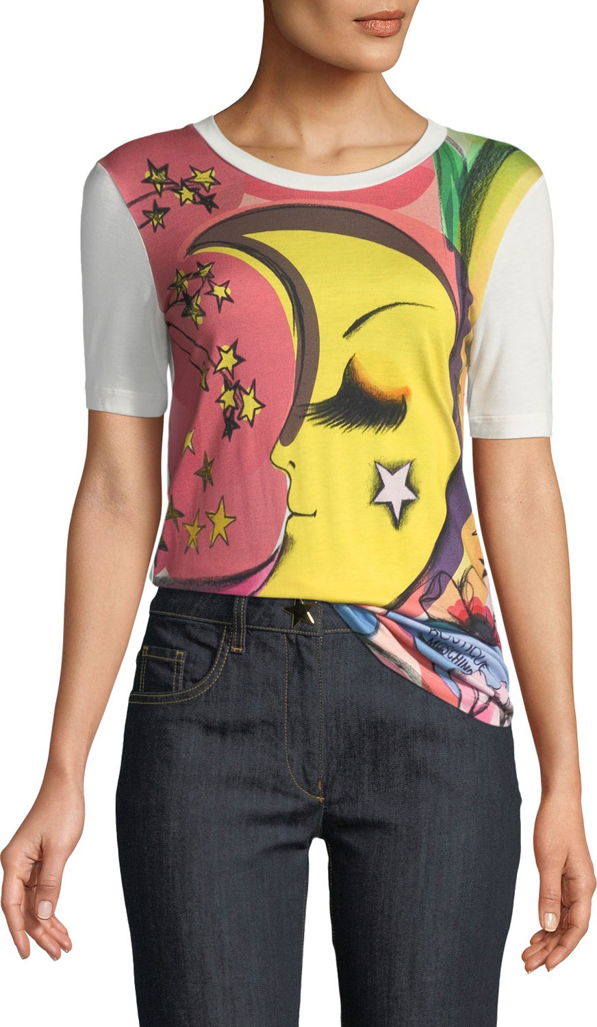 Boutique Moschino Fantasy Print Graphic Tee