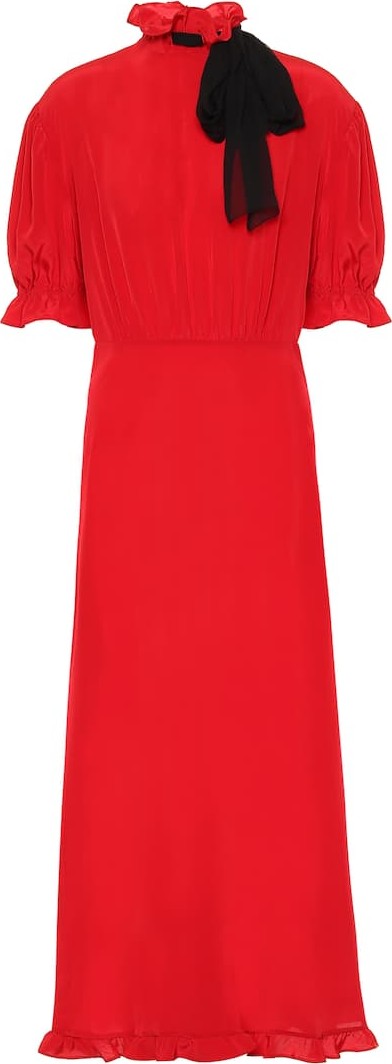 Miu Miu Silk midi dress
