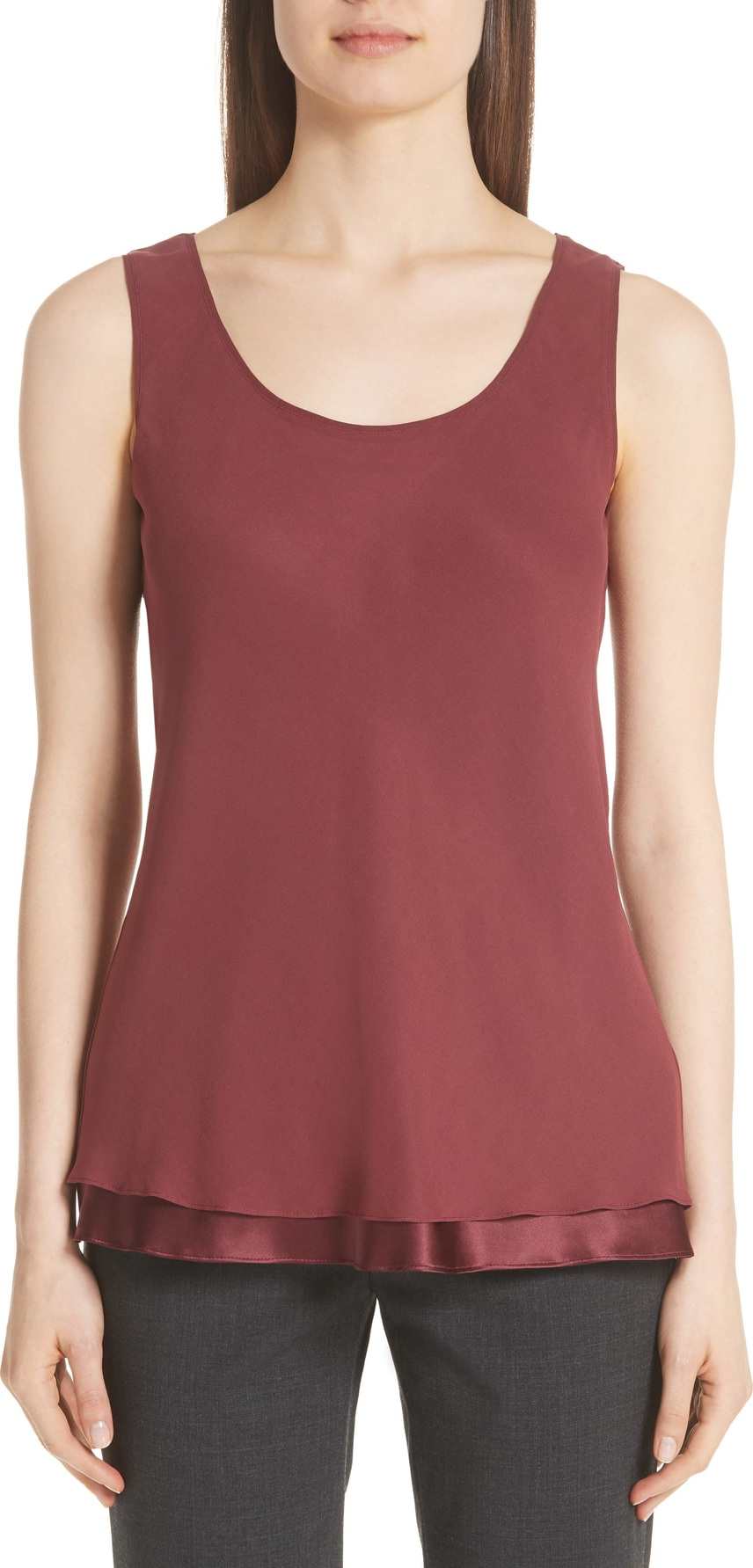 Lafayette 148 New York Ryan Layered Silk Blouse