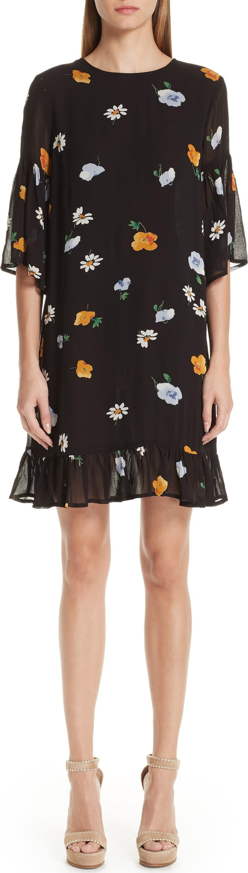 Ganni Dainty Georgette Dress