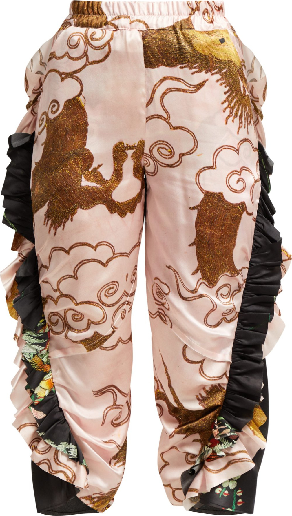 By Walid Sissy antique-silk trousers
