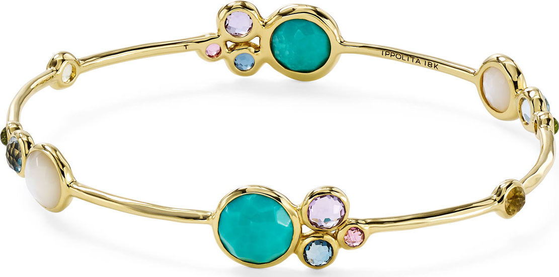 IPPOLITA Lollipop 18k Gold & Mixed Stone Bangle