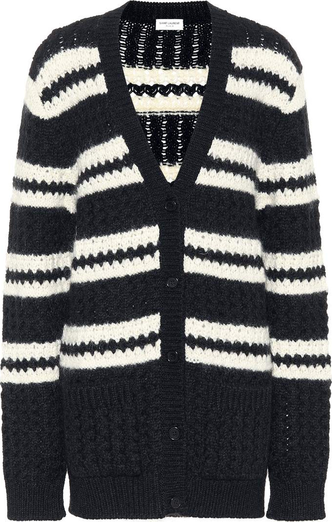 Saint Laurent Wool, mohair and alpaca cardigan