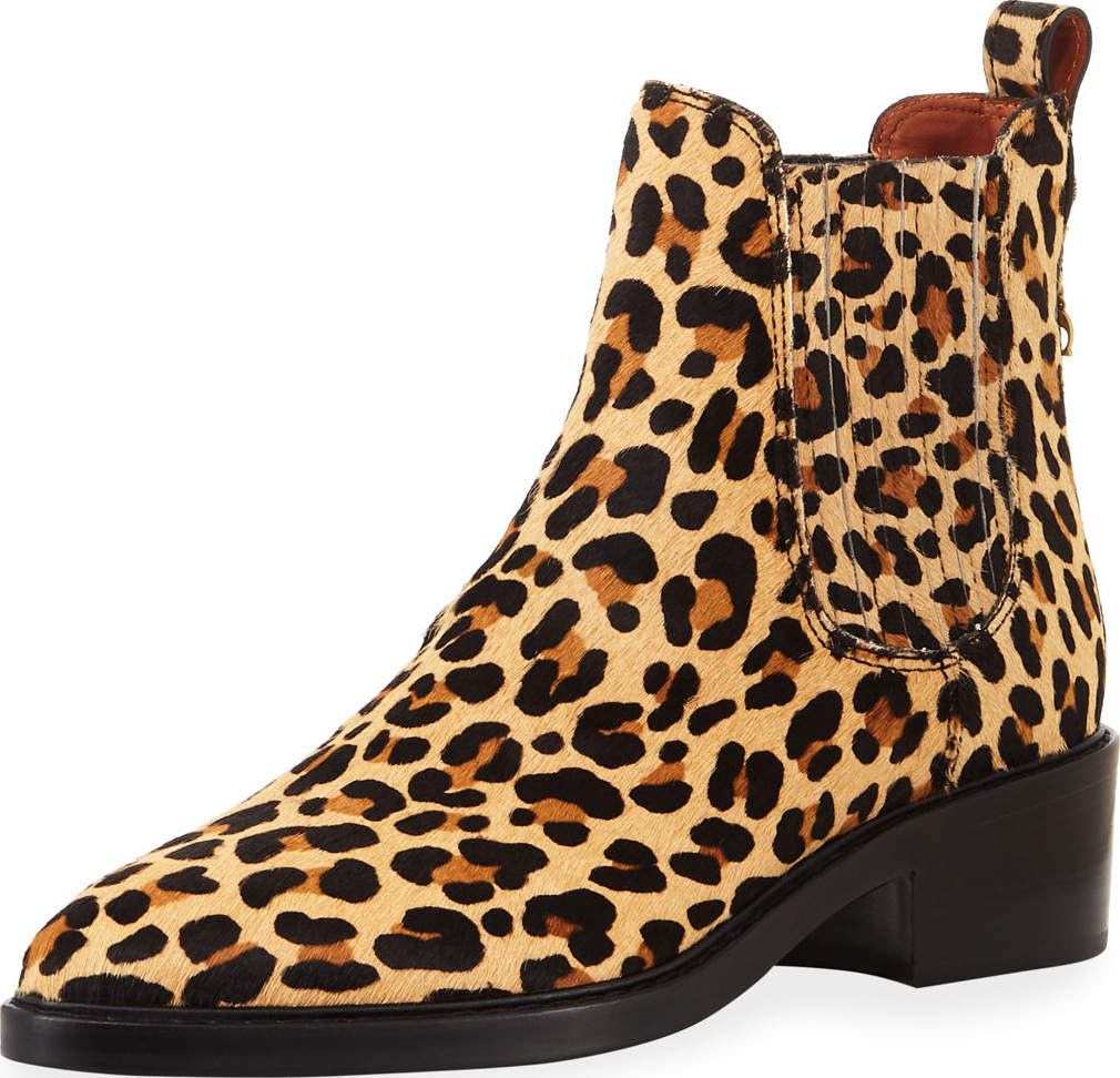 COACH Bowery Fur Chelsea Boots