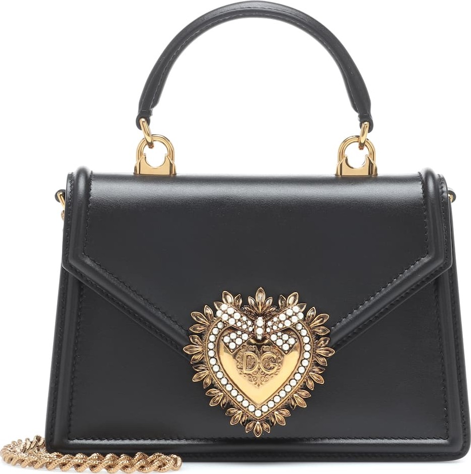 Dolce & Gabbana Devotion Small leather shoulder bag