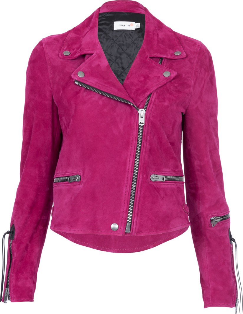 COACH Coach x viper room suede moto jacket