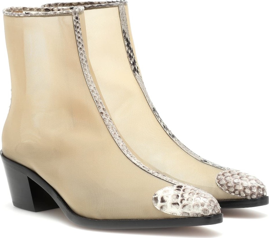 BOYY Milanese mesh ankle boots