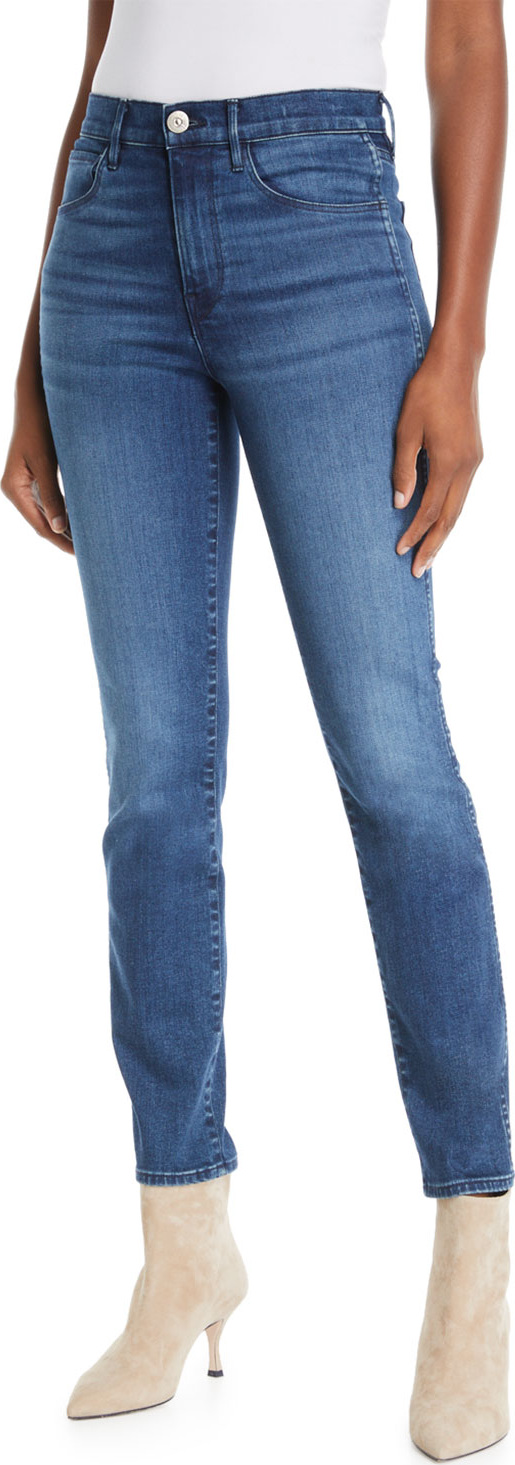 3X1 W3 Authentic High-Rise Straight-Leg Jeans