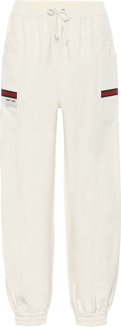 Gucci High-rise cotton trackpants