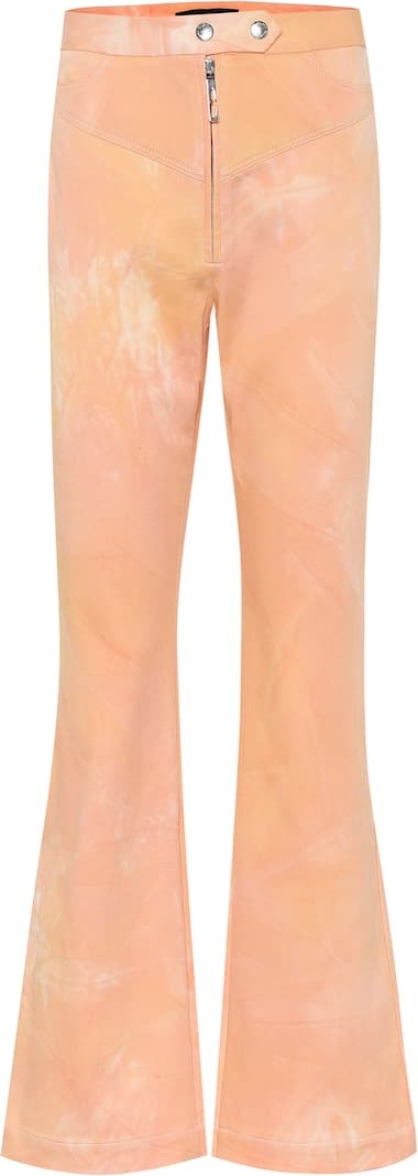 Ellery Never on Sunday tie-dye flared jeans