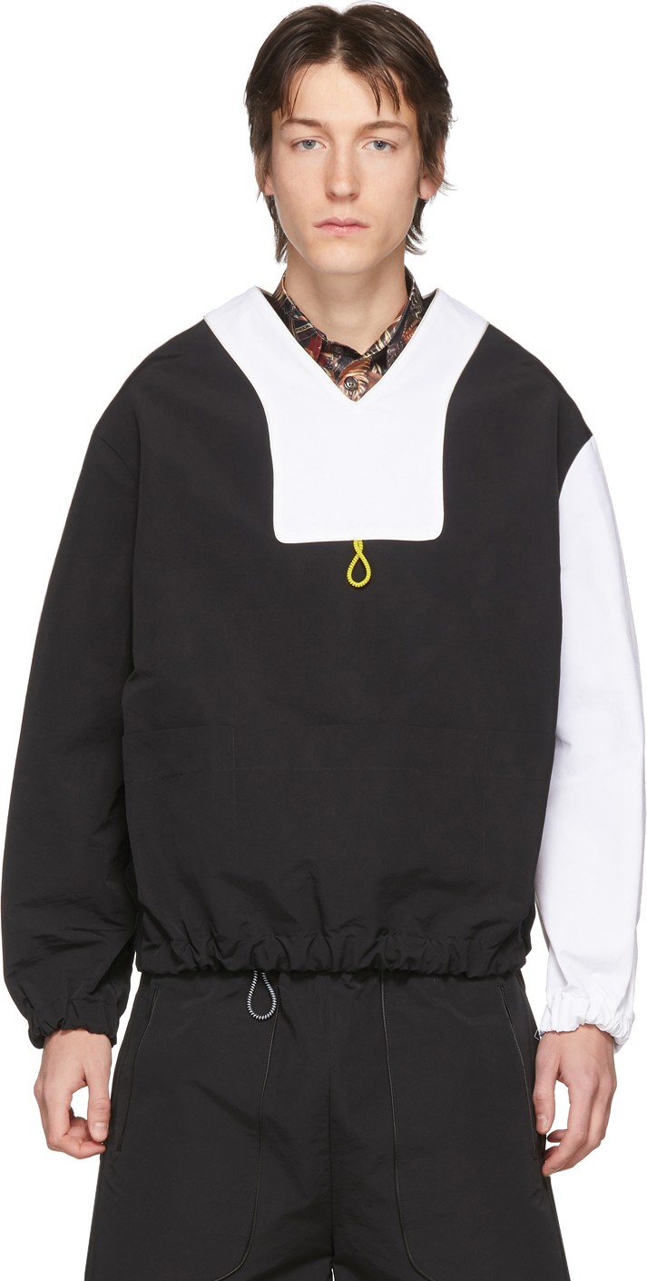 Boramy Viguier SSENSE Exclusive Black & White Twill Pullover