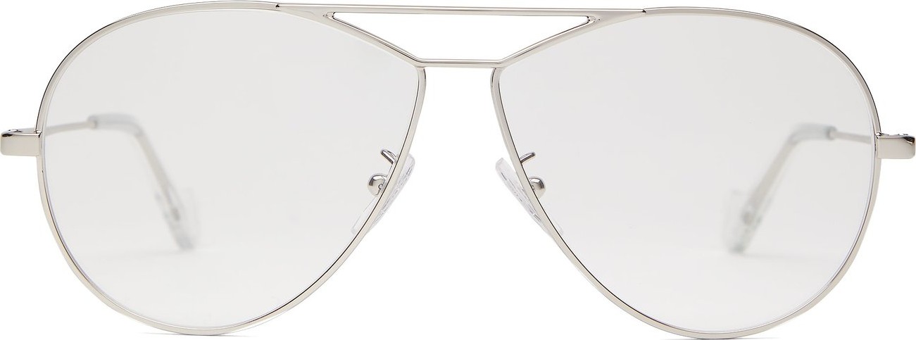 LOEWE Round-frame metal aviator glasses
