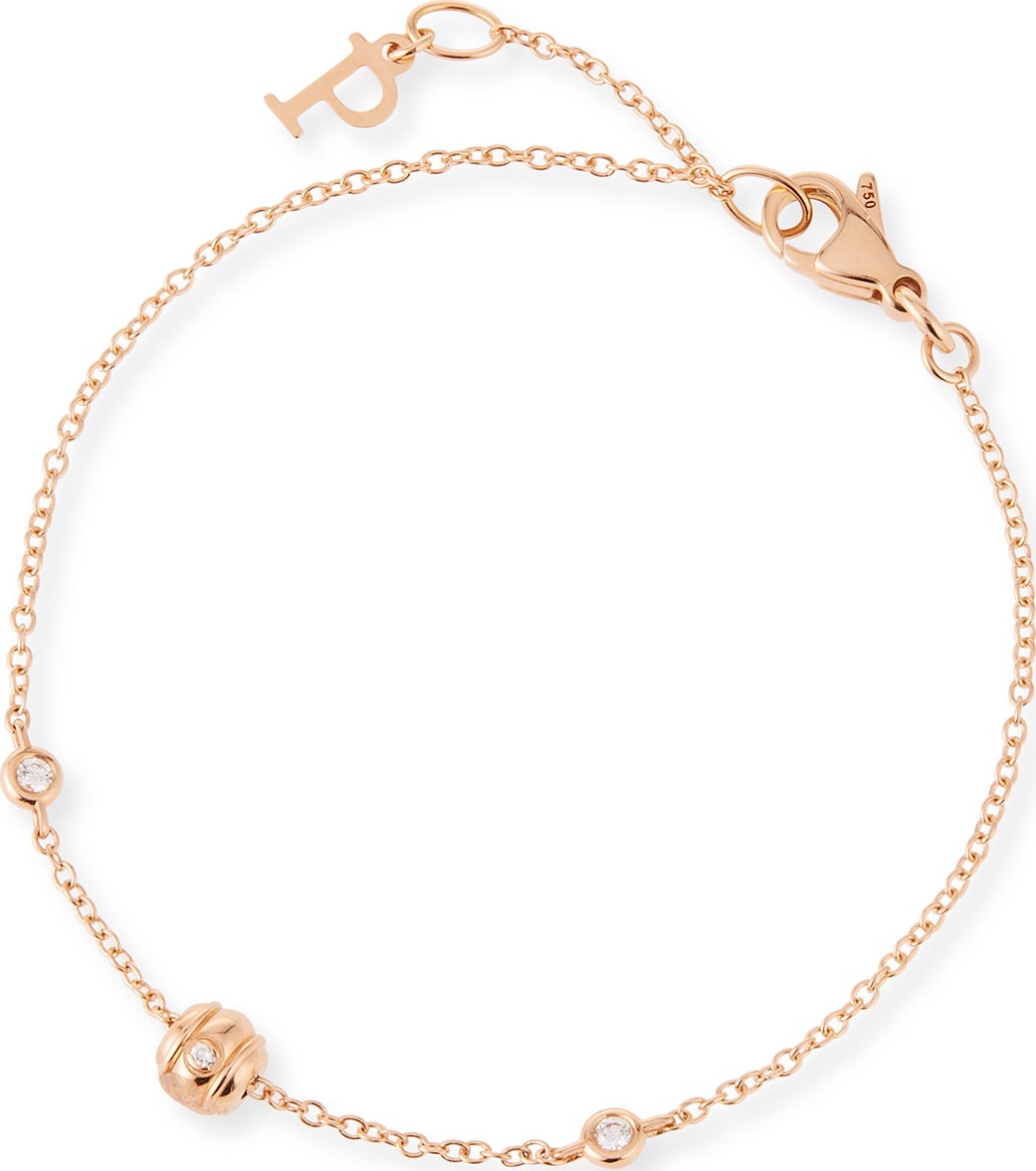 Piaget Possession 18K Red Gold Chain Bracelet with Diamonds