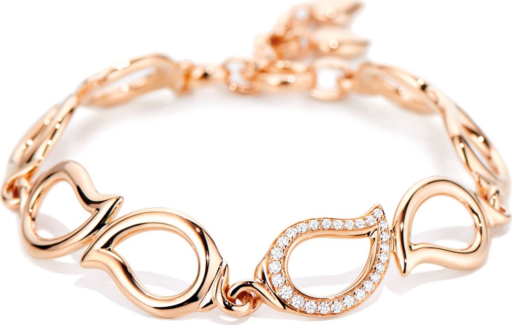 Tamara Comolli Signature 18K Rose Gold Diamond Bracelet