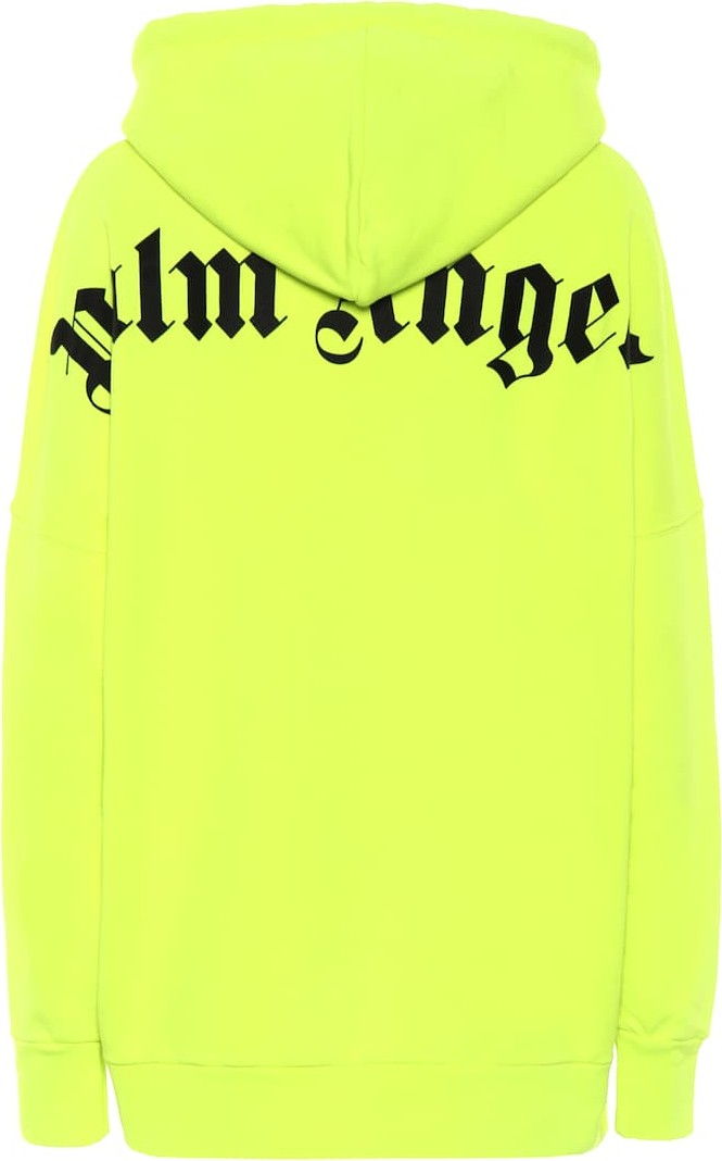 Palm Angels Logo cotton jersey hoodie