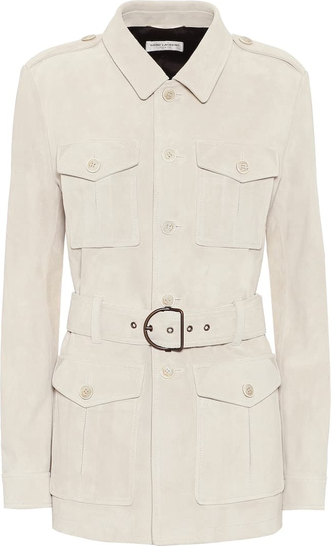 Saint Laurent Suede safari jacket
