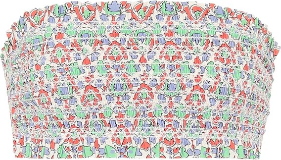 Tory Burch Costa bandeau bikini top