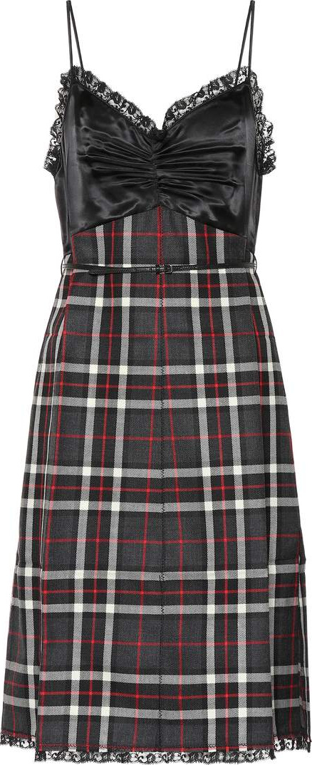 Miu Miu Sleeveless plaid dress