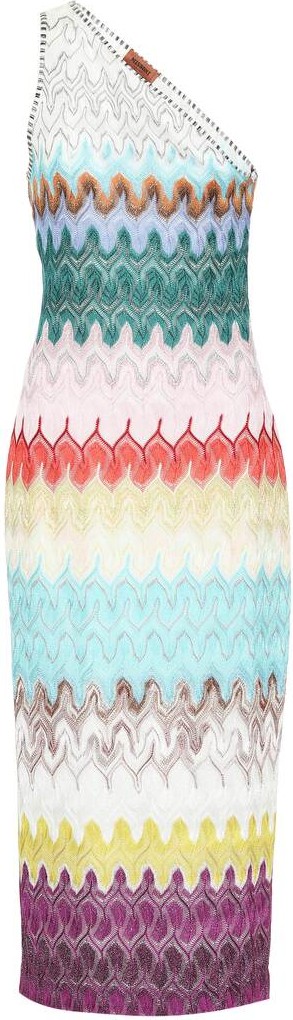 Missoni One-shoulder knit dress