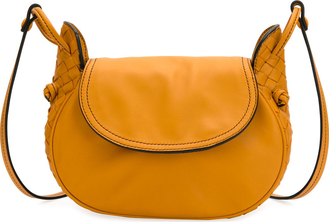 Bottega Veneta Nodini Flap Leather Shoulder Bag